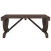 vidaXL Garden Coffee Table Burnt Wood Solid Fir Wood Medium Durable