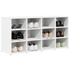 vidaXL Shoe Cabinet White 40.55 x 11.81 x 20.08 in Engineered Wood