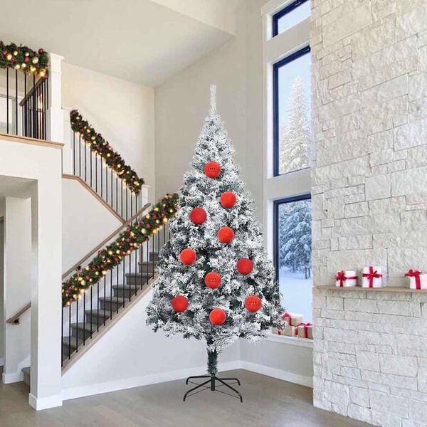 vidaXL Christmas Bauble Set 4 pcs Red Plastic