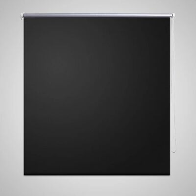 vidaXL Roller Blind Blackout 15.7"x39.4" Black