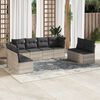 vidaXL Garden Sofa Set Light Grey, Dark Grey