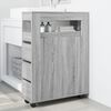 vidaXL Narrow Bathroom Cabinet Grey Sonoma Engineered wood