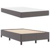 vidaXL Bed Frame with Mattress Grey 47.24 x 78.74 in Fabric