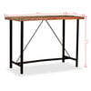 vidaXL Bar Set Brown and Black Solid reclaimed wood and steel Industrial
