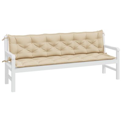 vidaXL Cushion for Swing Chair Beige 78.7" Fabric