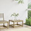 vidaXL Garden Footstool Natural Pine Treated Pine Wood 25.0 in Modular