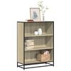 vidaXL Book Cabinet Sonoma Oak Engineered wood, Metal Medium
