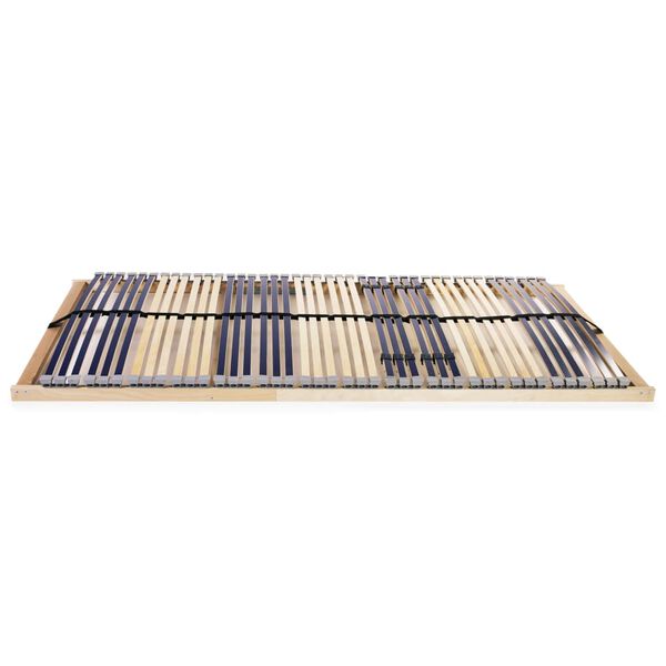 vidaXL Slatted Bed Base without Mattress with 42 Slats 7 Zones 100 x 78.7 "