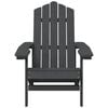 vidaXL Garden Chair Anthracite HDPE (High Density Polyethylene) Standard