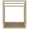 vidaXL Wall Cube Shelf Set of 3 Sonoma oak MDF Large, Medium, Small