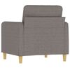 vidaXL Sofa Chair Taupe Fabric (100% polyester), metal, textilene