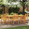 vidaXL Garden Dining Set 7 pcs Brown solid acacia wood