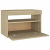 vidaXL Bedside Cabinet Set of 2 Sonoma oak Engineered wood