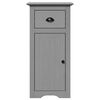 vidaXL Bathroom Furniture Set Gray Solid pinewood and engineered wood