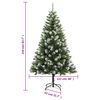 vidaXL Artificial Hinged Christmas Tree 300 LEDs & Ball Set 82.7"