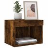 vidaXL Bedside Cabinet Smoked Oak Engineered Wood Bedside Cabinet