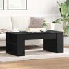 vidaXL Coffee Table Black Oak 40.16 x 21.65 x 16.54 in Engineered Wood