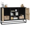 vidaXL Sideboard Black 41.3x11.8x25.6" Engineered Wood