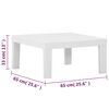 vidaXL Garden Lounge Set White, Anthracite
