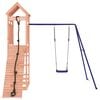 vidaXL Outdoor Playset Natural Wood, Blue Solid Douglas Fir wood