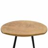 vidaXL Stool Natural Solid Teak Wood Compact Sturdy Stool Round