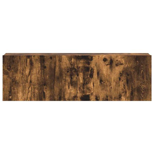 vidaXL TV Cabinet Set 3 Piece Set Smoked Oak Engineered Wood Medium