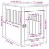 vidaXL Dog Crate Furniture Black Engineered wood and steel
