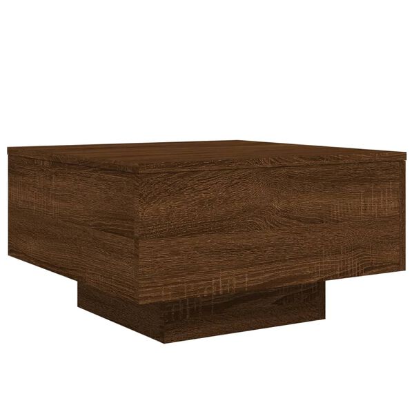 vidaXL Coffee Table Brown Oak Engineered Wood Medium Durable