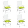 vidaXL Chair Cushion Set of 6 Bright green Oxford fabric (100% polyester)