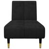 vidaXL Sofa Set Black Velvet Medium