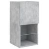 vidaXL 6 Piece TV Wall Units with LED Concrete Gray Engineered Wood