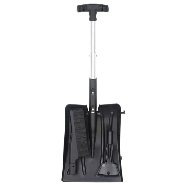 vidaXL Snow Shovel Kit Black and silver