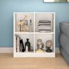 vidaXL Storage Cabinet White Solid pinewood Medium Storage Cabinet