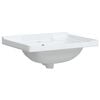 vidaXL Bathroom Sink White 24.0x18.9x9.1" Rectangular Ceramic