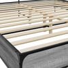 vidaXL Bed Frame Grey Sonoma Engineered Wood and Metal Double Bed Frame