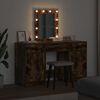 vidaXL Dressing Table Brown 19.69 x 16.14 x 53.15 in Engineered Wood