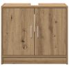 vidaXL Bathroom Cabinet with Door Artisan Oak 24.80 x 11.42 x 21.65 in