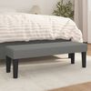 vidaXL Bench Dark Gray Polyester, Plywood, Foam 39.4x11.8x11.8 in Bench