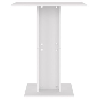 vidaXL Bistro Table White 23.6"x23.6"x29.5" Chipboard