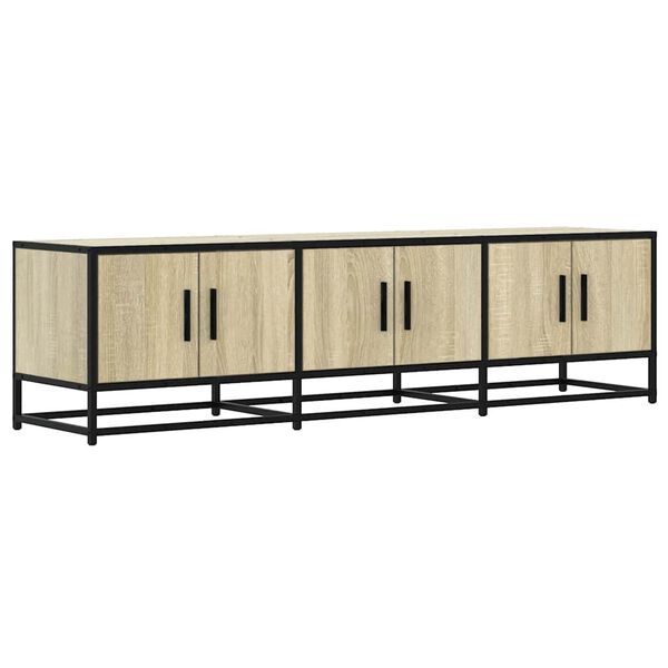 vidaXL TV Cabinet Sonoma oak Engineered wood 59.1x13.8x16.1 in