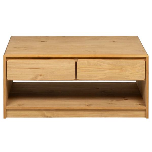 vidaXL Coffee Table Oak Solid pine wood, engineered wood Standard