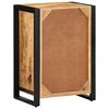 vidaXL Drawer Cabinet Brown, Black Solid rough mango wood, iron Medium