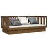 vidaXL Day Bed Honey brown Solid pine wood Standard Durable Day Bed