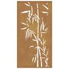 vidaXL Garden Wall Art Rusty Corten Steel 41.3x21.7 in Decorative Inlays