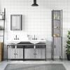 vidaXL Bathroom Furniture Set Grey Sonoma Engineered Wood Large