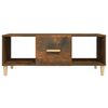 vidaXL Coffee Table Smoked Oak Engineered Wood Coffee Table Rectangular