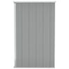 vidaXL Garden Shed Grey Galvanized steel, metal Medium Storage
