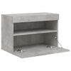 vidaXL TV Wall Cabinet Concrete Gray Engineered Wood Medium