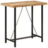 vidaXL Bar Table Natural wood Solid mango wood and iron