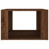 vidaXL Bedside Table Brown Oak Engineered Wood Standard Rectangular